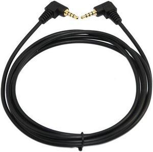 100cm 3.5mm angle stereo TRRS Mini AV plug 4 pole 4conductor Audio Cable Gold platednew