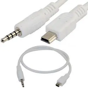 3.5mm to Mini USB Cable 3.5mm Stereo Male to Mini-B Mini USB male 50cm