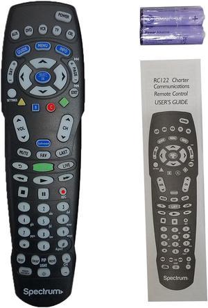 Spectrum RC122 TV Universal Remote Control Time Warner Charter RC 122 Free Ship