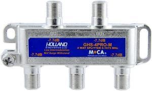 GHS-4PRO-M CATV MoCA Rated 4-Way Splitter Holland Electronics-New