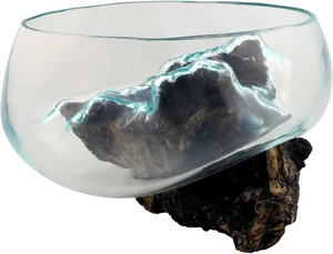 Wide Mouth Cohasset Molten Glass - Approx 15cm across Wide Mouth Cohasset Molten Glass - Approx 15cm across