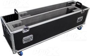 Universal Case For Flat Panel Monitor LED-LCD-Plasma TV Dual 70" to 80" Adjustable Flight Case W-4" Casters