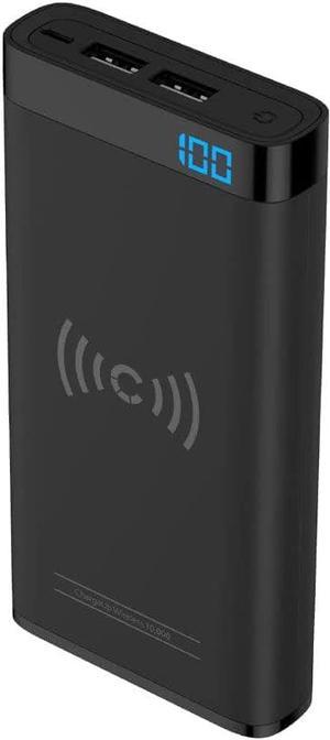 Cygnett ChargeUp Swift 10000 mAh Wireless Powerbank and Charging Dock - Black