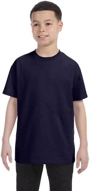 5450 Hanes Authentic Kid's Cotton T-Shirt Deep Navy L