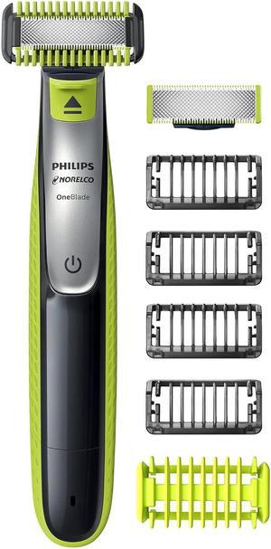 Refurbished Philips Norelco OneBlade Face  Body Hybrid Electric TrimmerShaver GREENBLACK