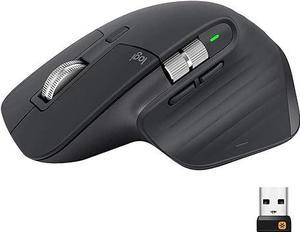 Refurbished Logitech MX Master 3 Advanced Wireless Mouse  Graphite  With Universal Receiver  Grade A