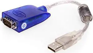 Gearmo 12 Inch USB to RS232 Serial Adapter FTDI Chip 920K with LED