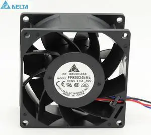 for delta FFB0824EHE -ROO -R00 8038 8cm 80mm DC 24V 0.75A 3-pin server inverter axial cooling fans alarm signal