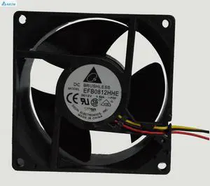 for delta cooling fan EFB0812HHE -F00 8CM 80*80*38MM 8038 12v 0.62a dual ball