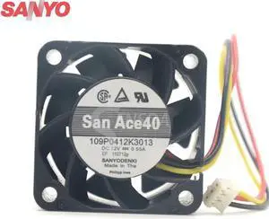 For Sanyo 109P0412K3013 4cm 1U server fan 4028 12V 0.55A 40*40*28mm cooling fan