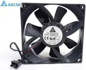Wholesale for delta Electronics AFB0912H -AF00 9025 9225 90mm 9cm DC 12V 0.30A 3-pin 3-wire server axial cooling fan