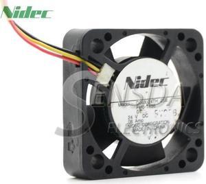 For Nidec D04X-24TH DC24V 0.08A Server Cooling Fan 127E81490 Server Square Fan 2-wire 40x40x10mm