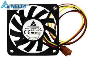 for delta EFB0612LA 60x60x10 MM 3Wire 60mm 6cm DC 12V 13.5CFM server inverter axial cooler cooling Fans