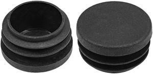 Plastic Plug End Caps 30mm x 28mm Round Furniture Table Chair Legs 50Pcs