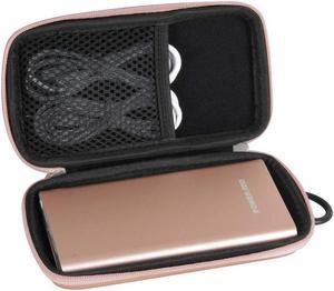 Hermitshell Hard Travel Case fits POWERADD Pilot 4GS 12000mAh 8-Pin Input Portable Charger (Rose Gold)