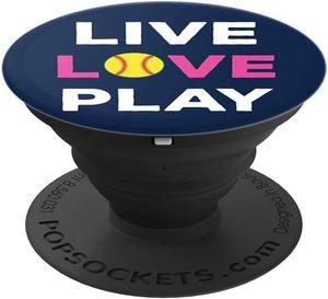 PopSockets Brave New Look Live Love Play PopSockets Cell Phone Stand for SmartphoneTablet