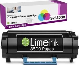 Limeink 1 Black Compatible S2830 High Yield Laser Toner Cartridge Replacement (8500 Pages) for Dell S2830dn S2830 2830 dn 2830dn Smart Series Printer Ink