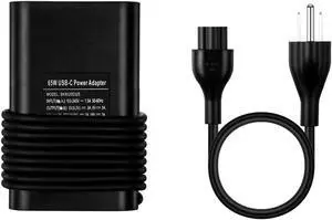 65W 20V 3.25A USB-C Power Adapter Charger for Dell LA65NM170, 2YKOF, 02YKOF, Dell XPS 12 9250, Dell Latitude 12 7275, Dell Latitude 13 7370 and Other Type C Devices
