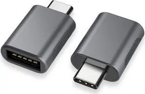 USB C to USB 3.0 Adapter(2 Pack) USB to USB C Adapter USB Type-C to USB Thunderbolt 4/3 to USB Female Adapter OTG for MacBook Pro2021 MacBook Air 2020 iPad Pro 2021 More Type-C Devices