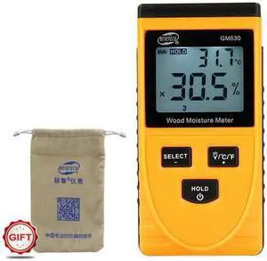 BENETECH Digital Inductive Wood Moisture Meter Humidity Tester Timber Damp Detector GM630