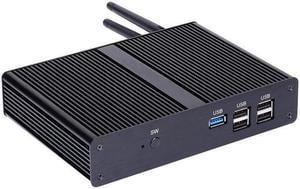 Fanless Mini PC HUNSN BM11 Intel Quad Core N2930 Desktop Computer HTPC Nano Kodi Box Windows 11 Pro or Linux Ubuntu AC WiFi BT VGA HDMI USB30 4 x USB20 LAN 8G RAM 128G SSD