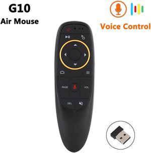 MECOOL G10 Voice Air Mouse 24GHz Wireless Google Microphone Remote Control IR Learning 6axis Gyroscope for Android TV Box