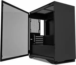 DLM22 BLK ATX/Mini-ITX/MicroATX Tower Computer Case Glass Swing Door DLM22 BLK ATX/Mini-ITX/MicroATX Tower Computer Case Glass Swing Door