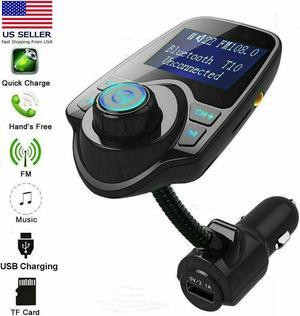 Wireless In-Car Bluetooth FM Transmitter MP3 Radio Adapter Car Kit  USB Charger