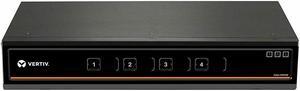 Vertiv SC940D-001 Cybex SC900 4K UHD 4-Port Secure Desktop KVM Switch