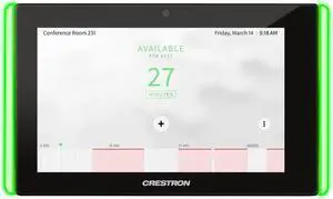 Crestron TSS-7-B-S-LB KIT 7-Inch Black Smooth Room Scheduling Touch Screen (NOB)