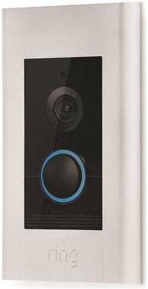 Ring 8VR1E7-0EN0 1920x1080 Satin Nickel Wired Video Doorbell Elite