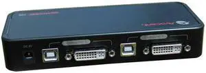 Avocent 2SV130BND1-001 SwitchView 100 2-port USB DVI KVM Switch (NOB)