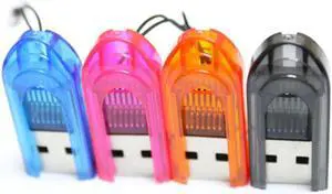 1Pc Portable Mini USB 2.0 Micro SD TF T-Flash Memory Card Reader Adapter Flash Drive