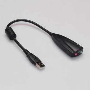 External USB Sound Card 7.1 Adapter 5HV2 3D Audio Headset Microphone 3.5mm For Laptop PC Professional