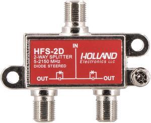 Holland Electronics 2-Way Diode Steered Splitter HFS-2D 5-2150 MHz Performance