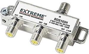 Extreme/Amphenol 3-Way Unbalanced HD Digital 1GHz Coaxial Cable Splitter - BDS103H