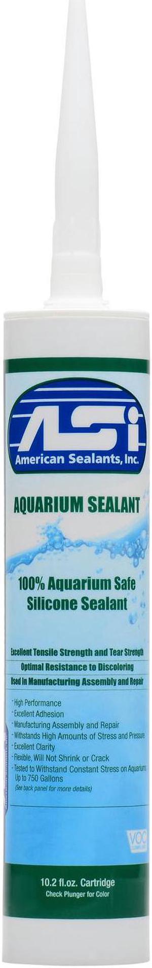 ASI Black Aquarium Silicone Sealant - 10.2 oz Fluid Cartridge