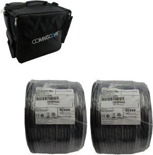 COMMSCOPE CPJ BAG Coax Cable Feeder with TWO(2) 500' Foot Cables INCLUDED