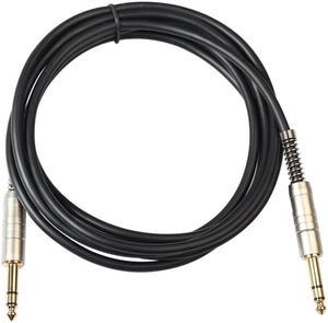 AABB 6.35Mm Male To Male Trs Stereo Audio Electric Guitars Cable With Metal Housing,For Electric Guitars,Microphones,Amplifiers, (1pcs)