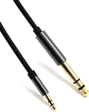 1.5m Adapter Cable M/M 3.5mm Mini Jack Male to 6.35mm 1/4" Plug Male TRS Stereo Audio Cord VH99 (1pcs)