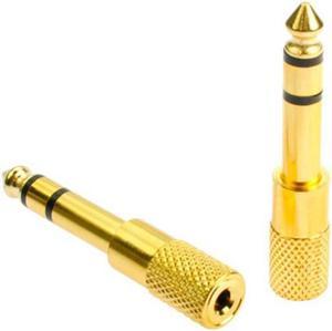 Gold Plated plug audio jack TRS 1/4 "(6.3 mm) Male to 1/8 inch(3.5mm) Female Stereo Headphone Adapter CONNECTOR (1pcs)