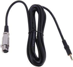 New XLR 3 Pin Female to Right Angle 1/8 XLR3F to Right angle 3.5 mm TRS for DV camera/ microphone mic (1pcs)