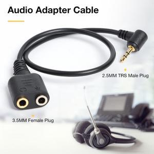 2.5MM TRS Male Plug To 3.5MM Female Plug Converter Audio Adapter Cable Mic Audio Converter For Panasonic Phones Computers (1pcs)