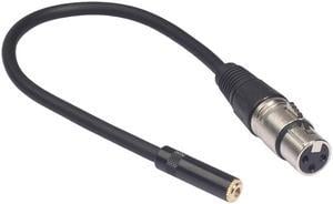 0.3M Wire 3 Pin Xlr Female To 3.5Mm Trs 1/8Inch Female Stereo Audio Adapter Microphone Cable (1pcs)