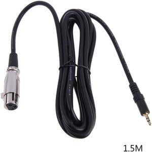 New Xlr 3 Pin Female To Right Angle 1/8 Xlr3f To Right Angle 3.5mm Trs For Dv Camera / Microphone Mic (1pcs)