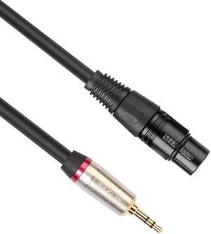 0.3m 3.5mm Stereo TRS Male to XLR 3Pin Female Audio Cable Microphone Extension Cable Wire Cord (1pcs)