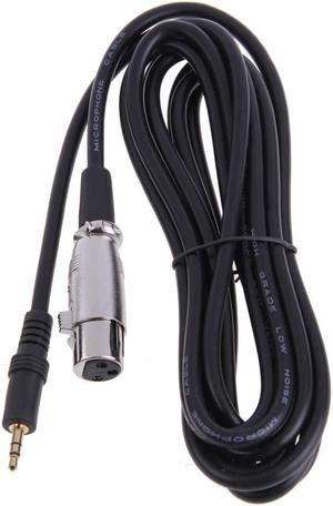 New XLR 3 Pin Female to Right Angle 1/8 XLR3F to Right angle 3.5 mm TRS for DV camera stereo microphone mic (1pcs)