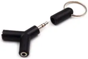 1Pcs 3.5mm Earphone Audio Splitter Connecter Adapter with mic 1 Male to 2 Female Audio Adapter For Headphone PC Mobile Phone
