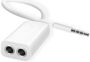 2PCS 3.5 Jack Aux Audio Cable earphones Splitter Adapter 1 to 2 for Apple iPhone 4 5 5s 6 6S plus iPad iPod laptop MP3 Player