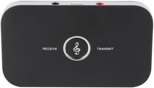 Universal Bluetooth 3.5mm Stereo Transmitter Receiver Portable 2 in 1 Wireless Audio Adapter Output for Headphones TV Computer